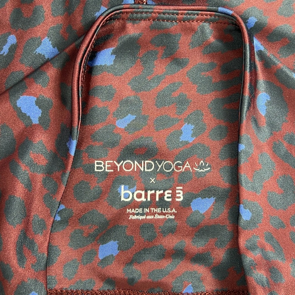 Limited edition Beyond Yoga x Barre3 cheetah legging — EGUC. Size XL.